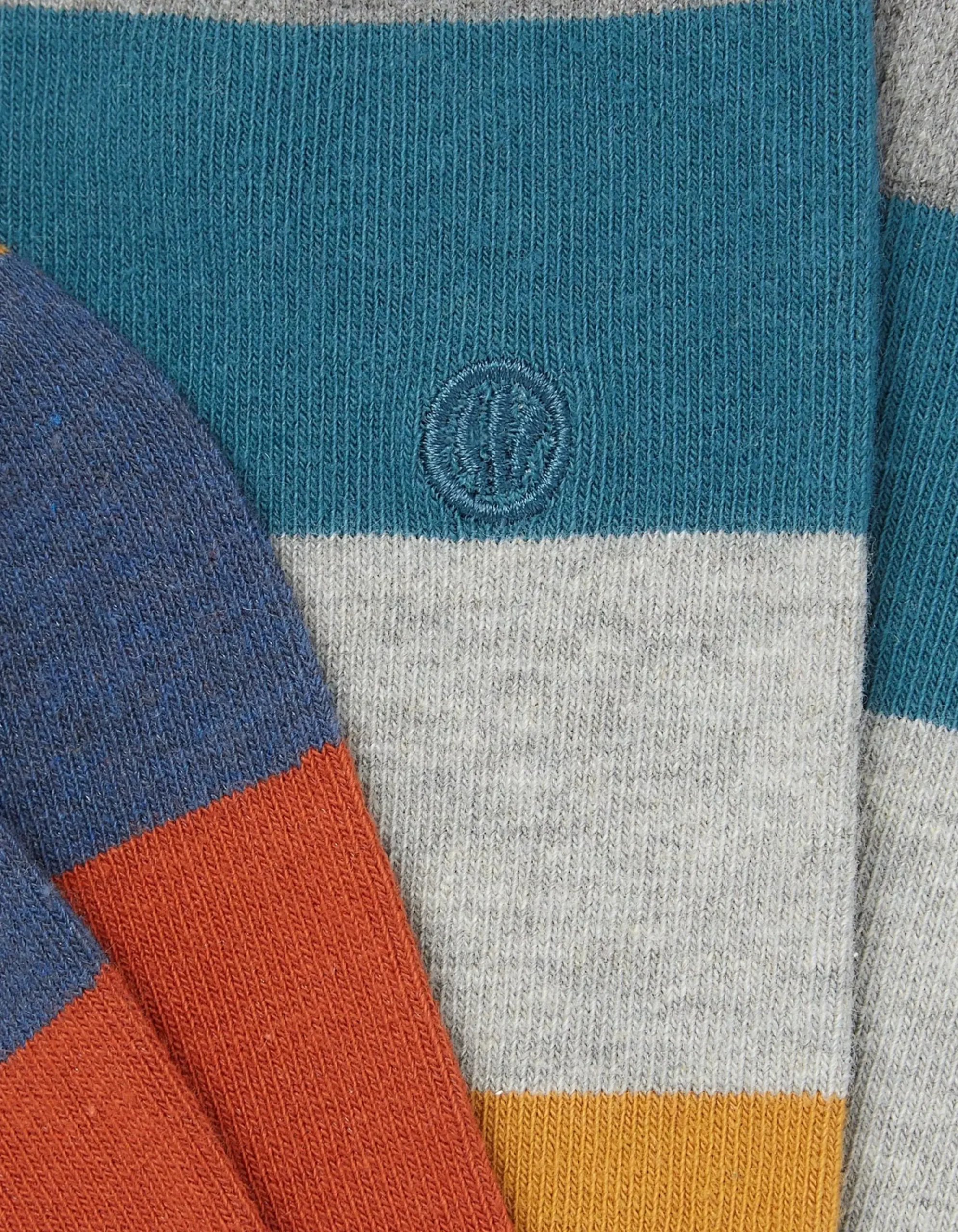 Men FatFace View All|1 Pack Aidan Block Stripe Socks