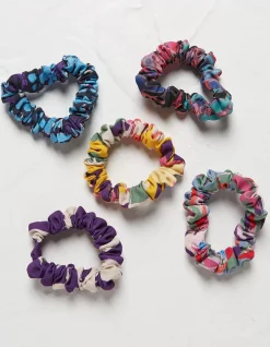 Women FatFace View All|5 Pack Art Club Scrunchies