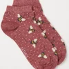 Women FatFace View All|1 Pack Bee Spot Trainer Socks