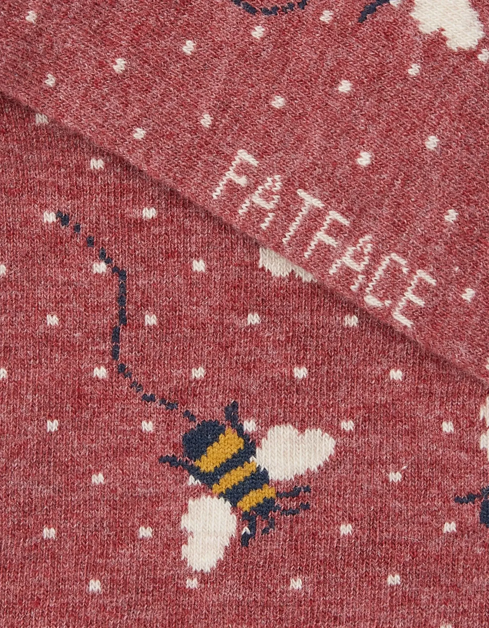 Women FatFace View All|1 Pack Bee Spot Trainer Socks