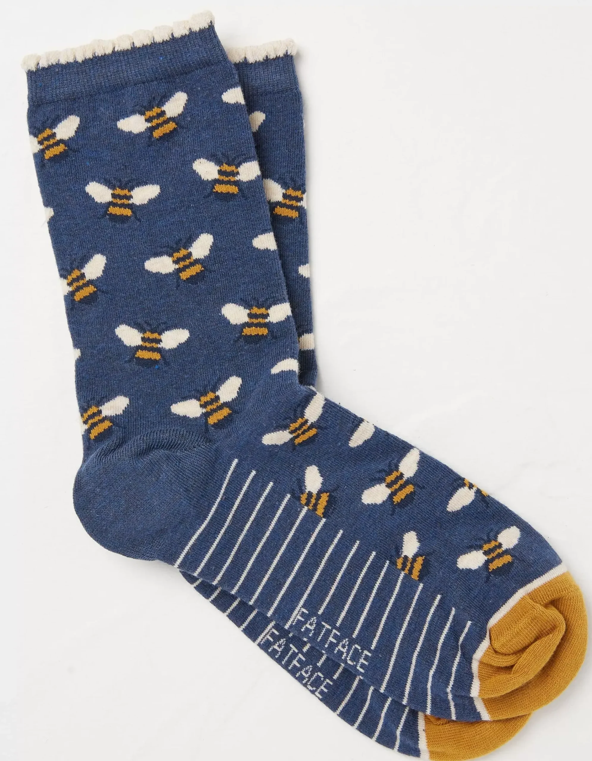 Women FatFace View All|1 Pack Bee Stripe Socks