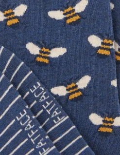 Women FatFace View All|1 Pack Bee Stripe Socks
