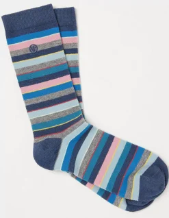 Men FatFace View All|1 Pack Bruce Stripe Socks