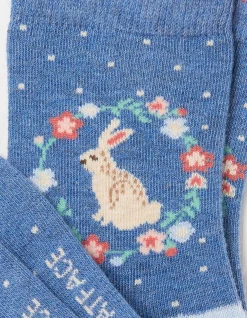 Kids FatFace View All|1 Pack Bunny Socks