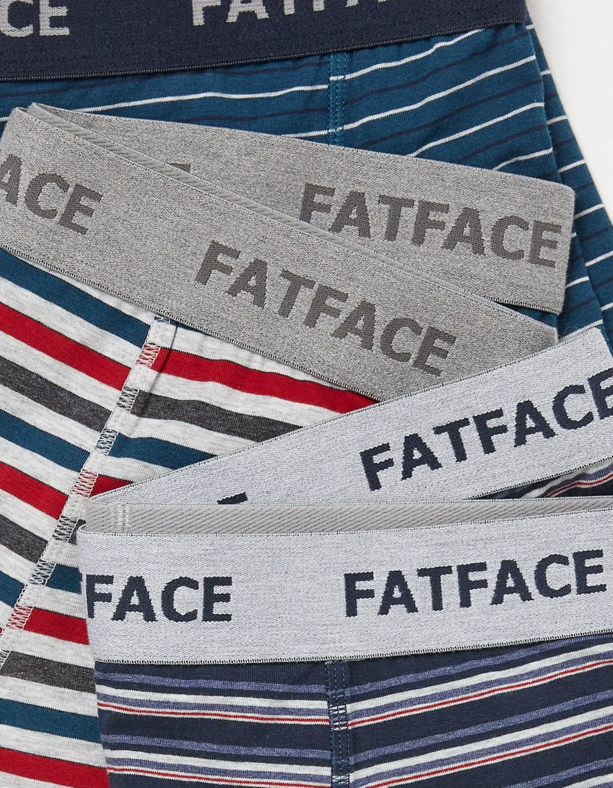 Men FatFace View All|3 Pack Chesil Stripe Boxers