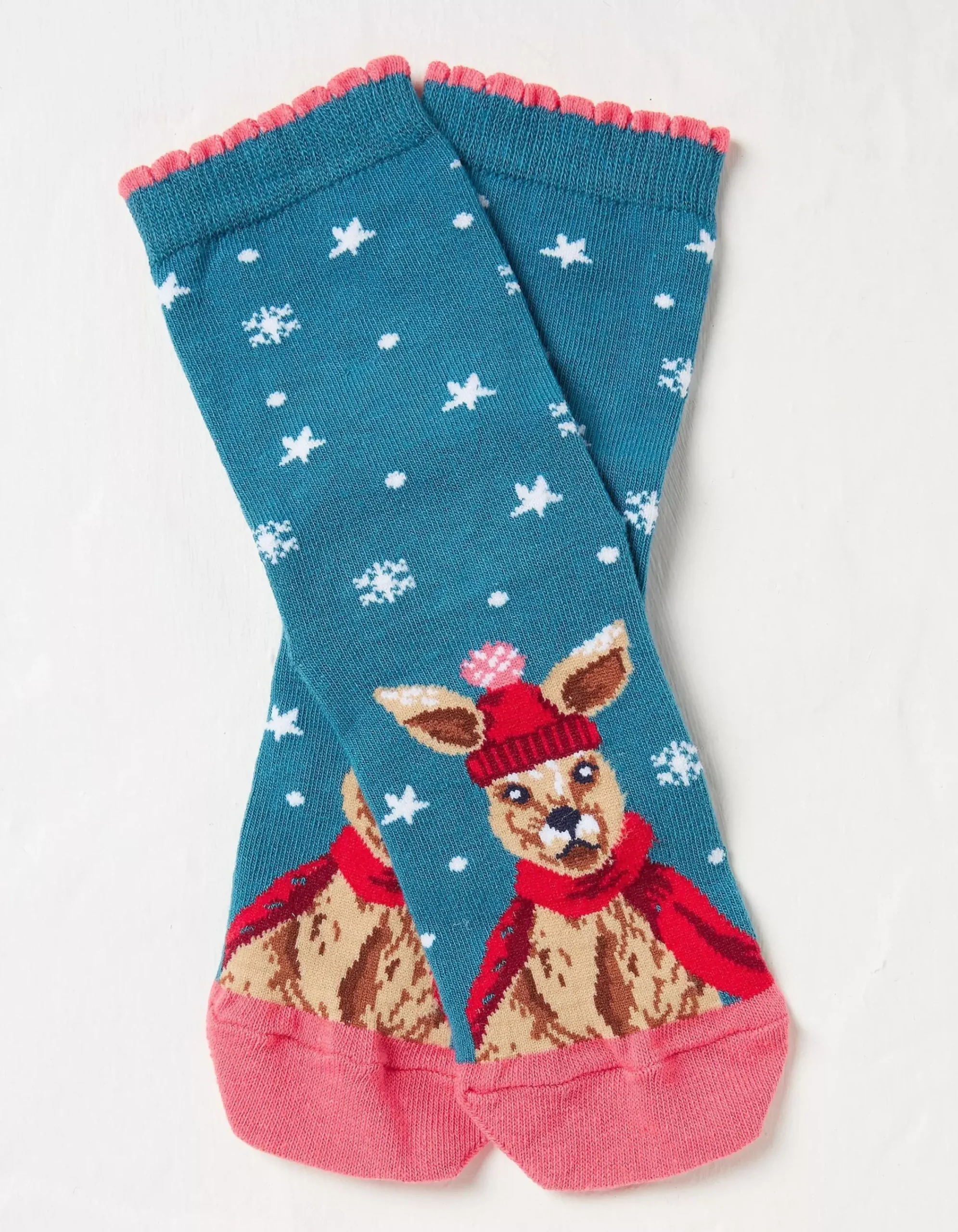 Kids FatFace View All|1 Pack Christmas Kangaroo Socks