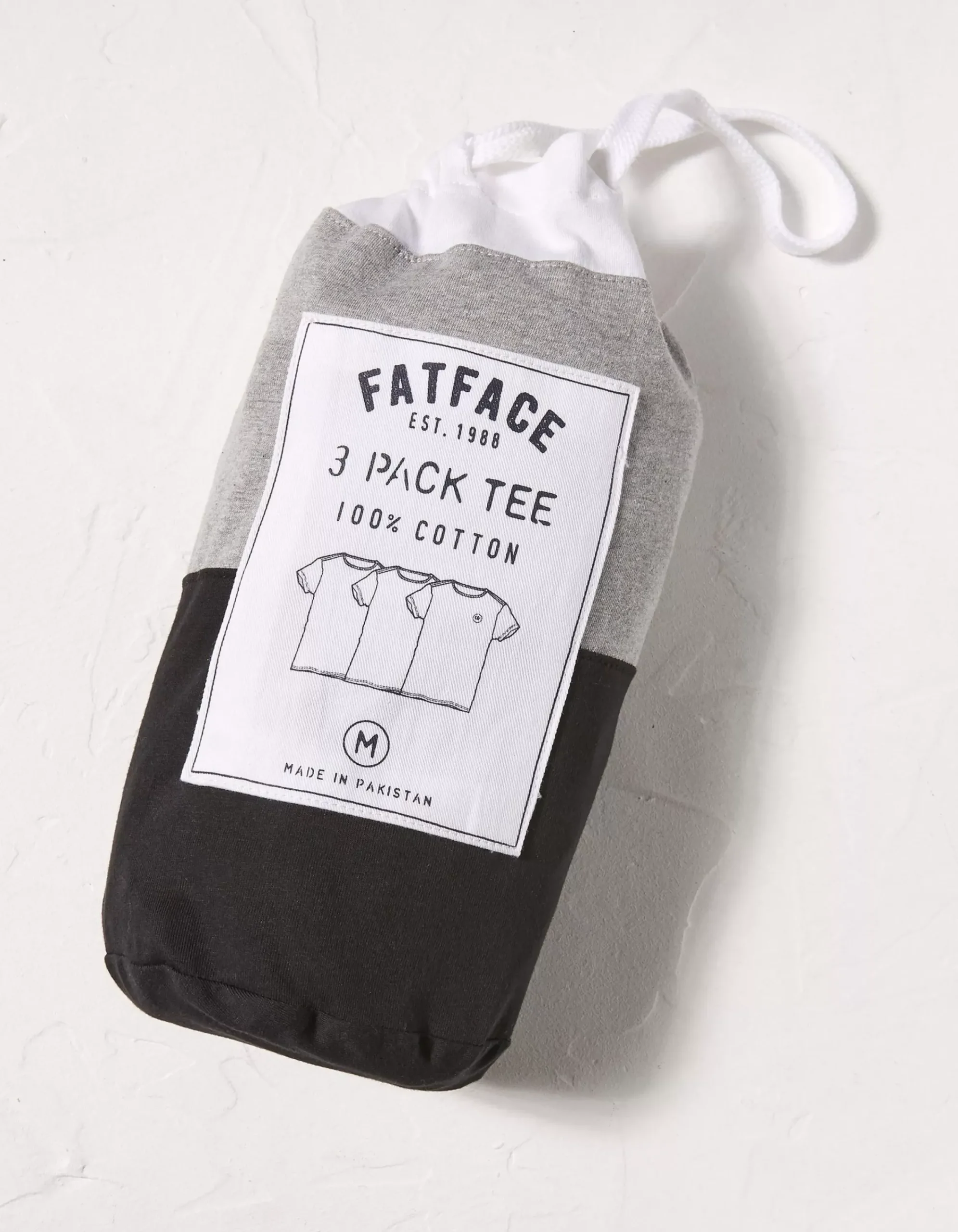 Men FatFace T-Shirts|3 Pack Cotton T-Shirts