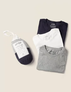 Men FatFace View All|3 Pack Cotton T-Shirts