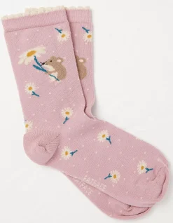 Women FatFace View All|1 Pack Daisy Dormouse Socks