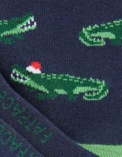 Kids FatFace View All|1 Pack Festive Crocodile Socks