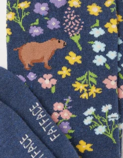 Women FatFace View All|1 Pack Floral Capybara Socks