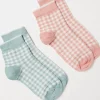 Women FatFace View All|2 Pack Gingham Socks