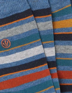 Men FatFace View All|1 Pack Guz Multi Stripe Socks