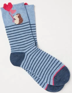 Women FatFace View All|1 Pack Hedgehog Balloon Socks