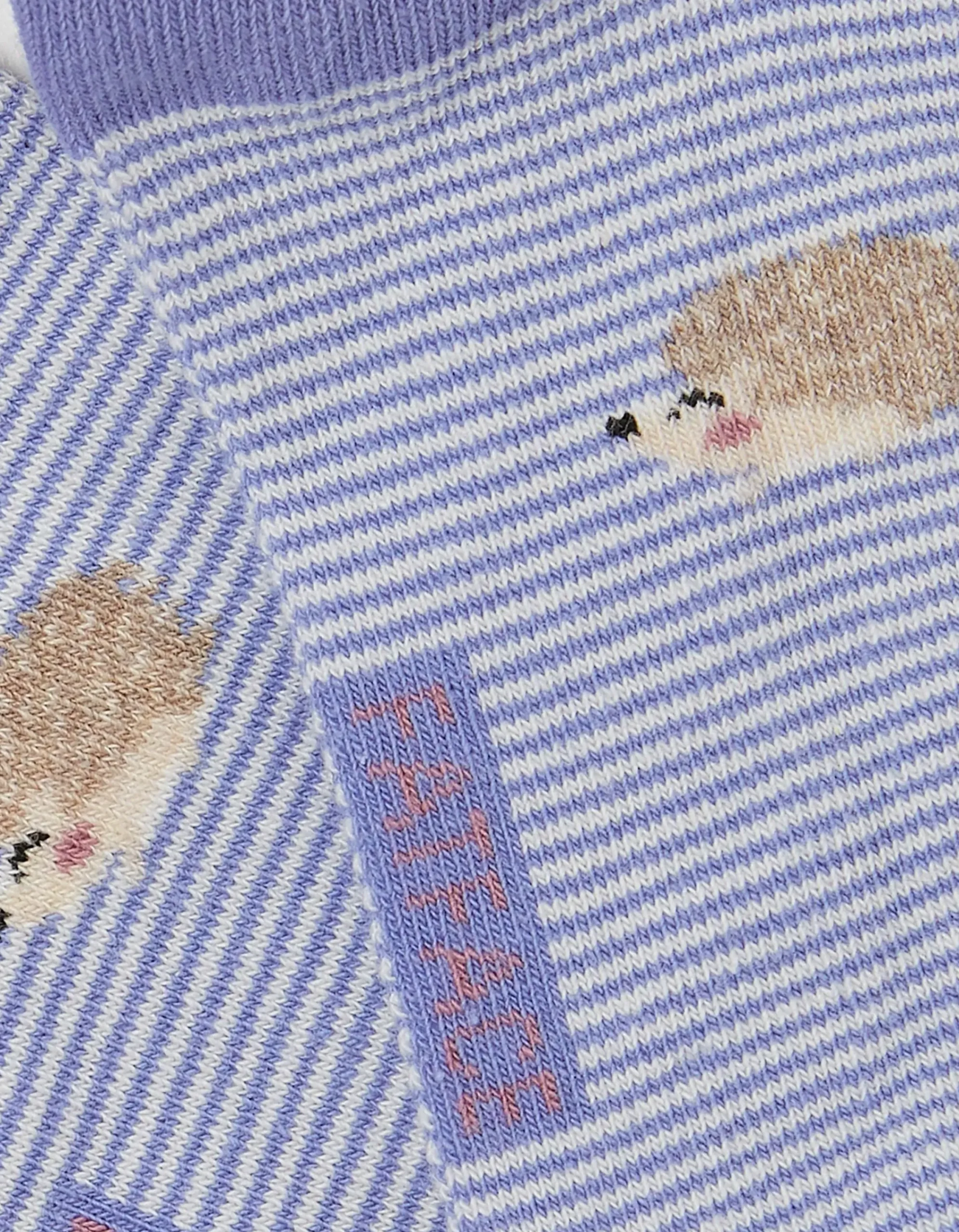 Women FatFace View All|1 Pack Hedgehog Stripe Trainer Socks