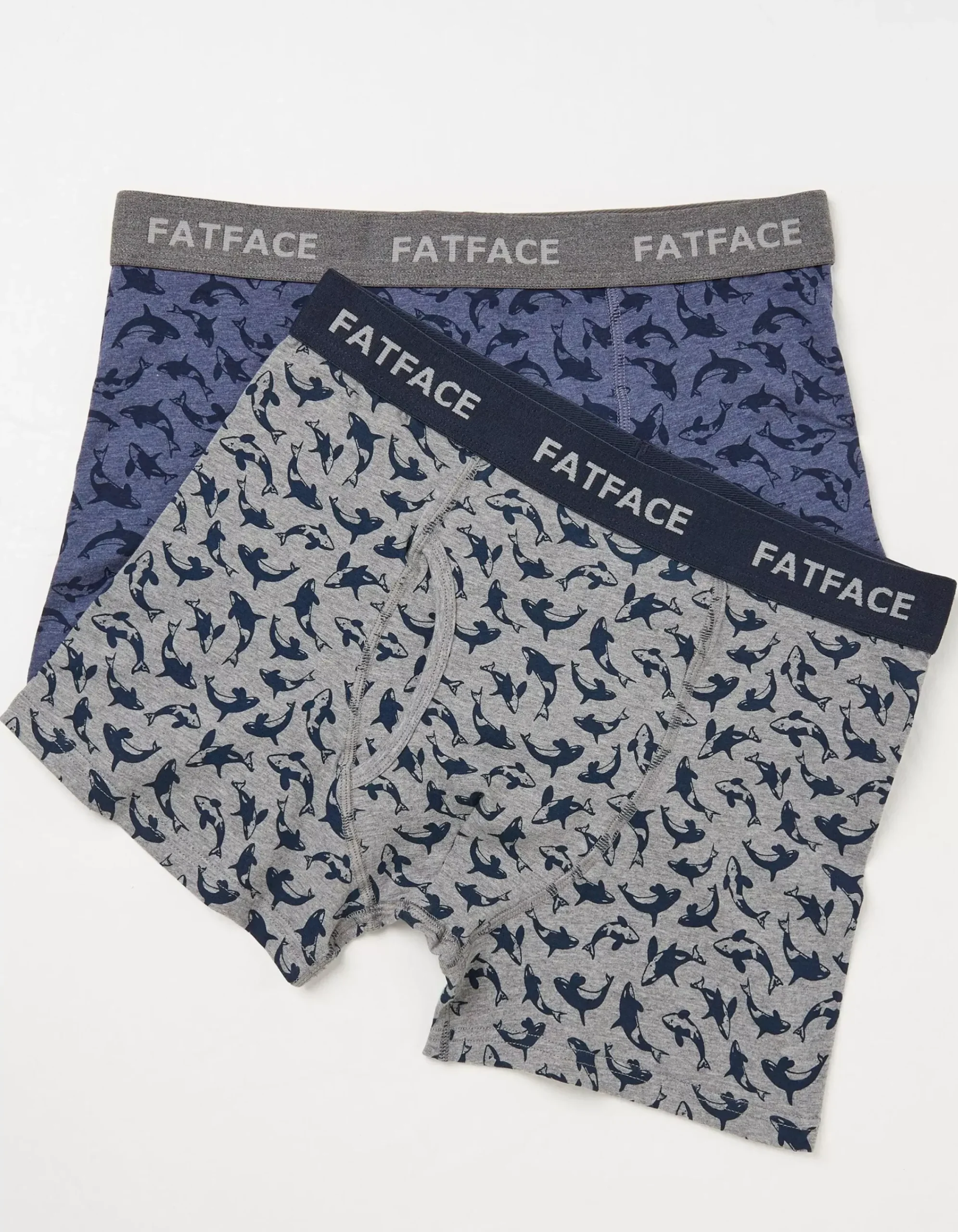 Men FatFace View All|2 Pack Killer Whale Boxers
