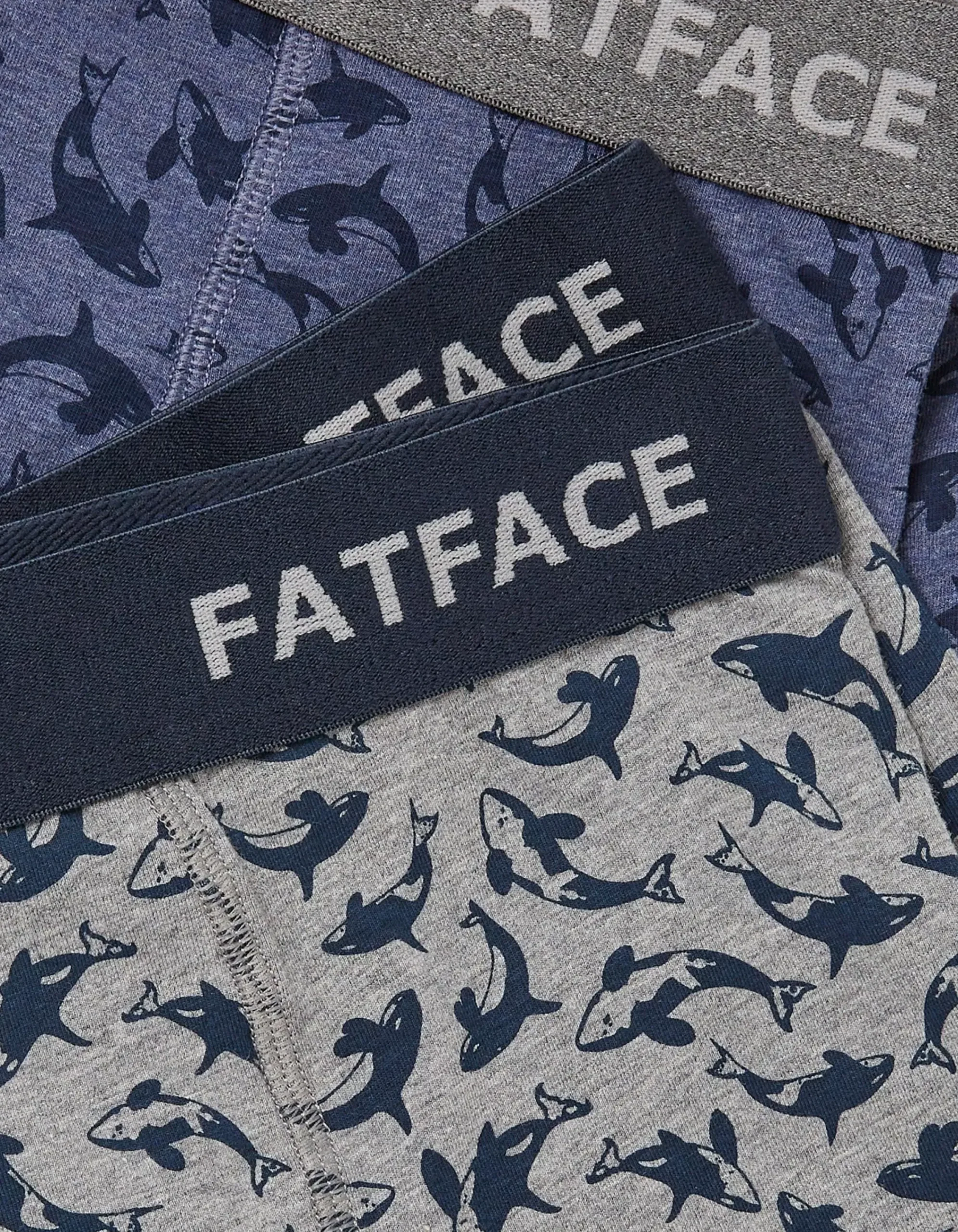 Men FatFace View All|2 Pack Killer Whale Boxers