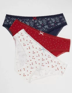 Women FatFace View All|3 Pack Robin Mini Knickers