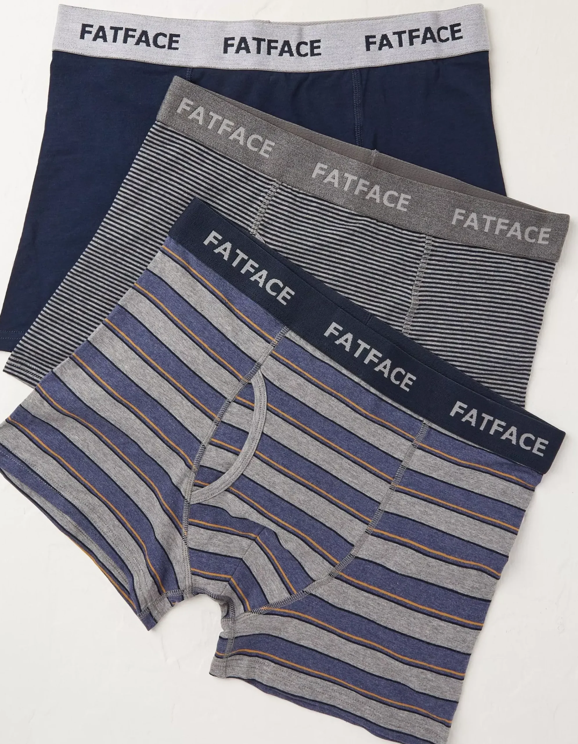 Men FatFace View All|3 Pack Stockbridge Stripe Boxers