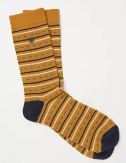 Men FatFace View All|1 Pack Stuart Fine Stripe Socks