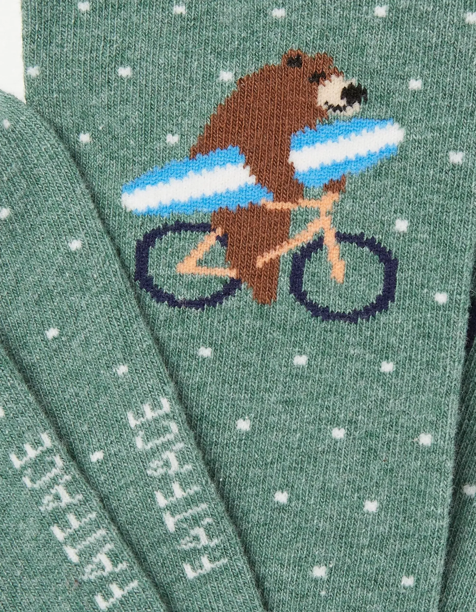 Men FatFace View All|1 Pack Surfing Bear Bike Socks