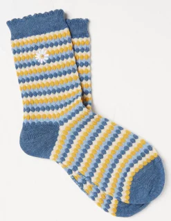 Women FatFace View All|1 Pack Textured Daisy Socks