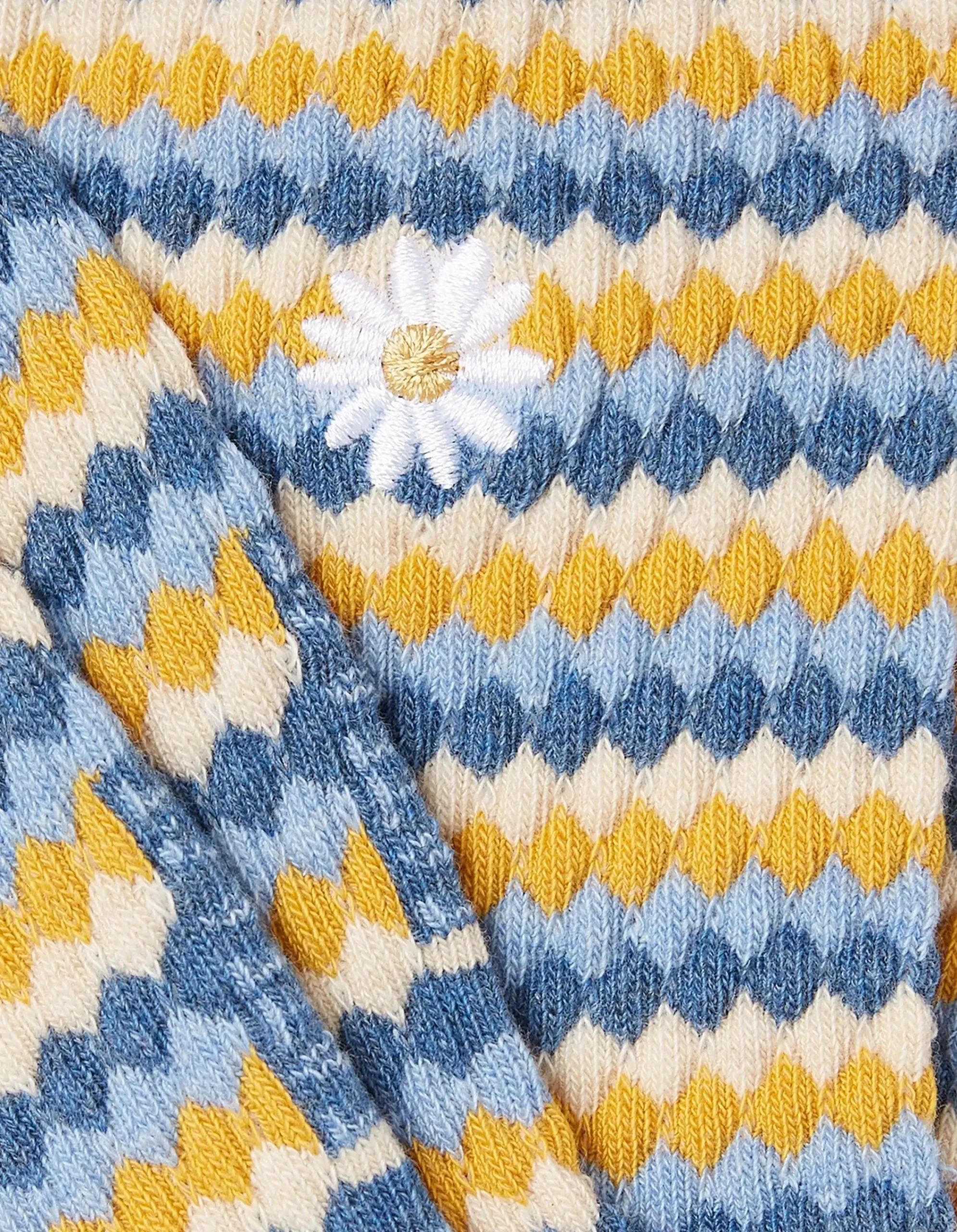 Women FatFace View All|1 Pack Textured Daisy Socks