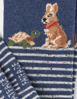Men FatFace View All|1 Pack Tortoise And Hare Socks