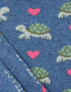 Women FatFace View All|1 Pack Tortoise Heart Socks