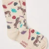 Women FatFace View All|1 Pack Tropical Zebra Socks