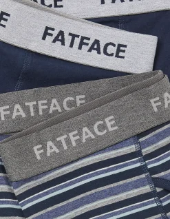 Men FatFace View All|2 Pack West Bay Stripe Boxers