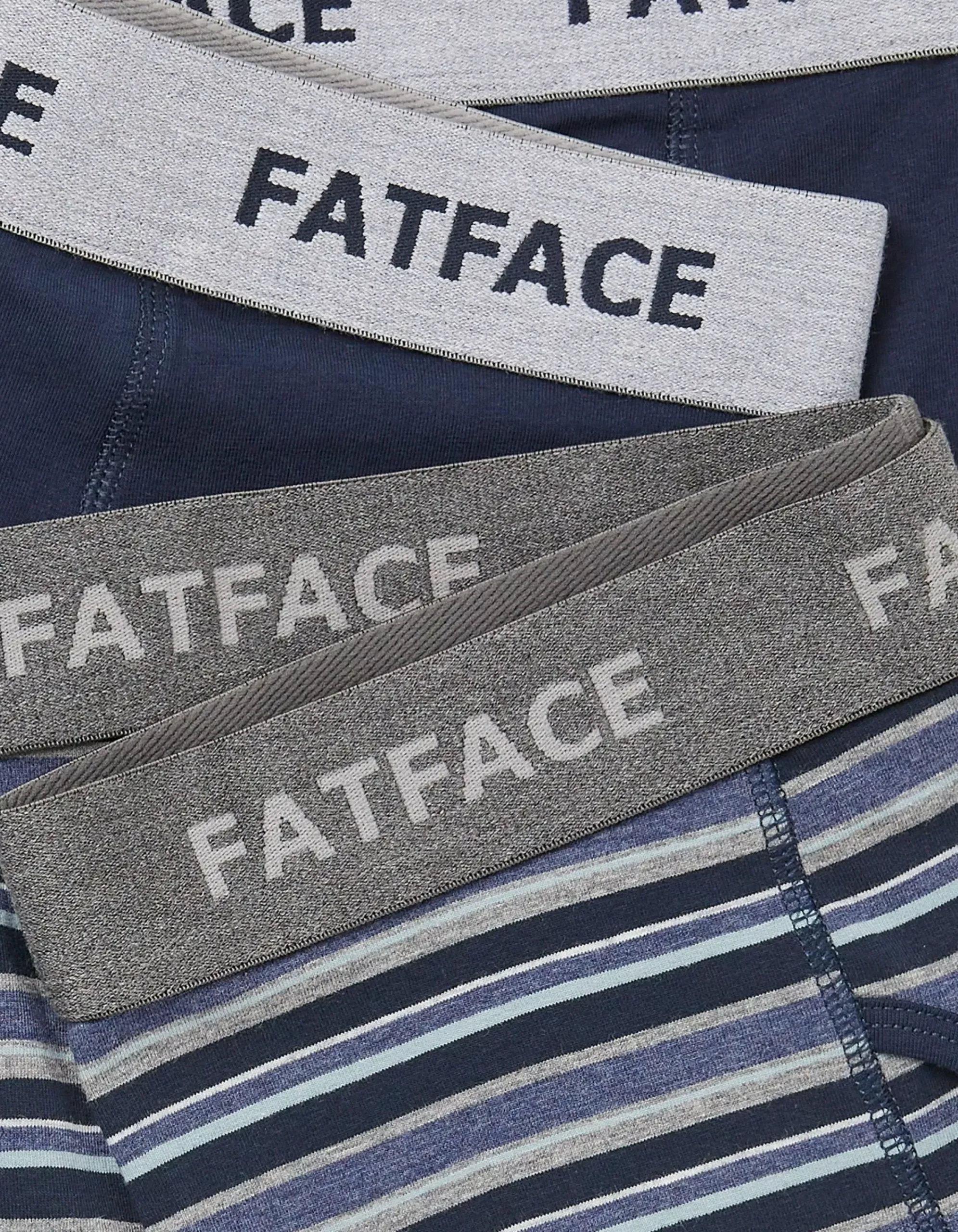 Men FatFace View All|2 Pack West Bay Stripe Boxers