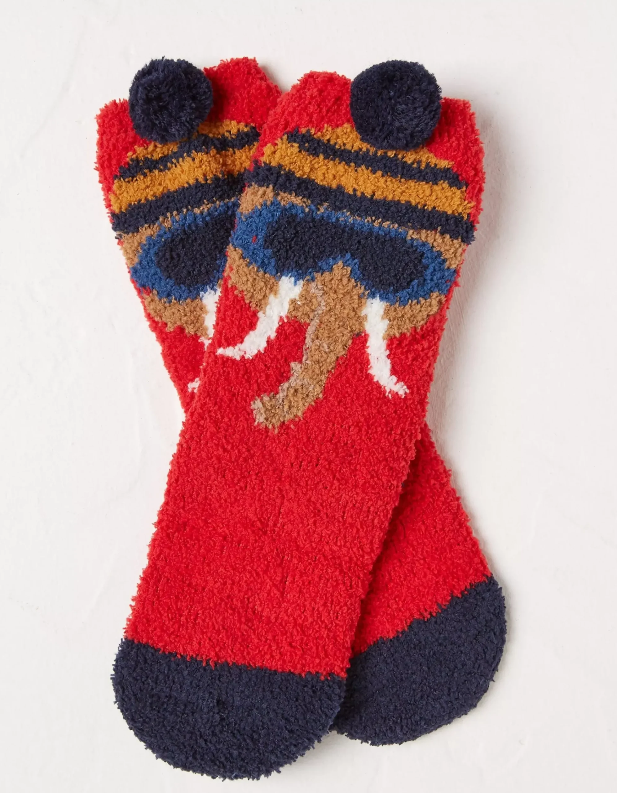 Kids FatFace View All|1 Pack Wilfred Woolly Mammoth Fluffy Socks