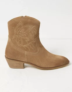 Women FatFace View All|Abilene Western Ankle Embroidered Boot
