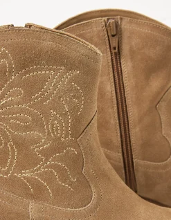 Women FatFace View All|Abilene Western Ankle Embroidered Boot