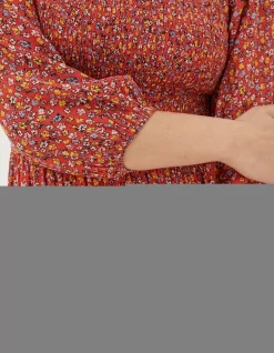 Women FatFace View All|Adele Gradient Floral Midi Dress