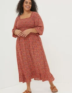 Women FatFace View All|Adele Gradient Floral Midi Dress