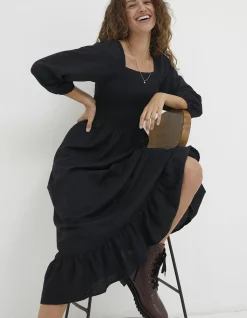 Women FatFace View All|Adele Shirred Midi Dress