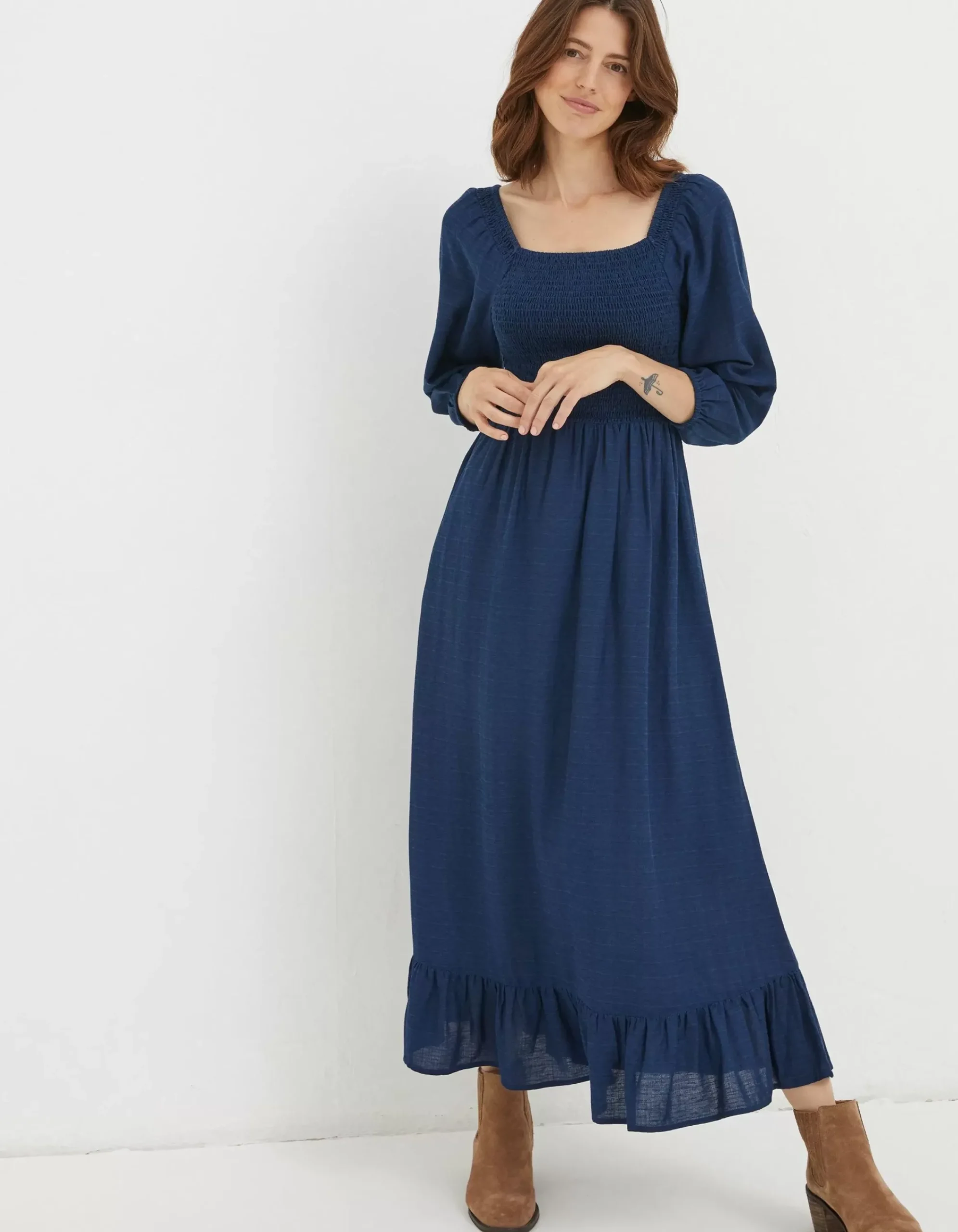 Women FatFace View All|Adele Shirred Midi Dress