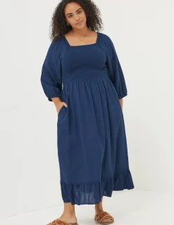 Women FatFace View All|Adele Shirred Midi Dress