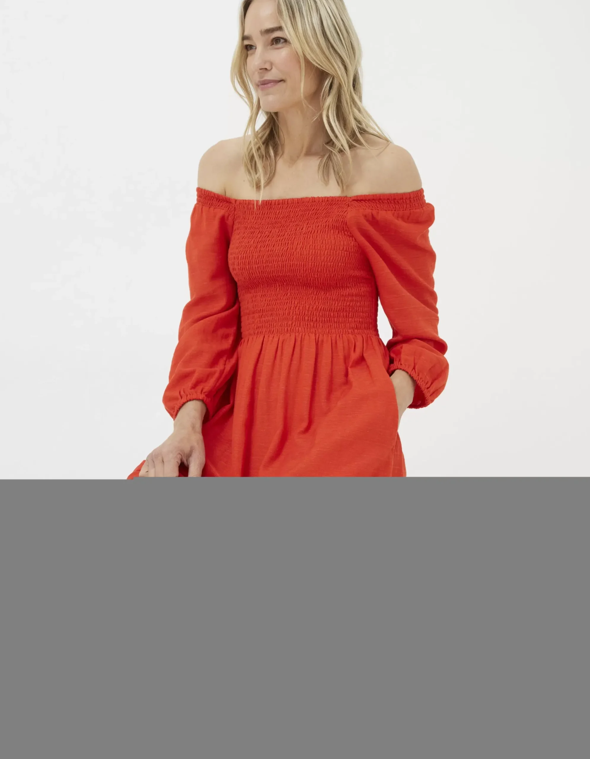 Women FatFace View All|Adele Shirred Midi Dress