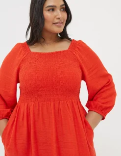 Women FatFace View All|Adele Shirred Midi Dress