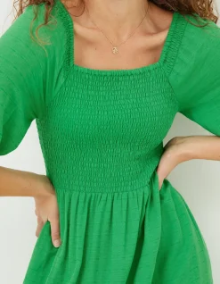 Women FatFace Dresses|Adele Shirred Midi Dress