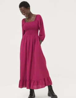 Women FatFace View All|Adele Shirred Midi Dress
