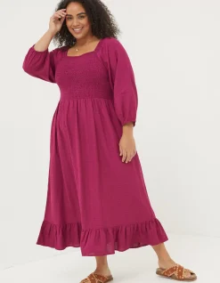 Women FatFace View All|Adele Shirred Midi Dress