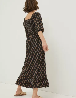 Women FatFace Dresses|Adele Woodblock Midi Dress