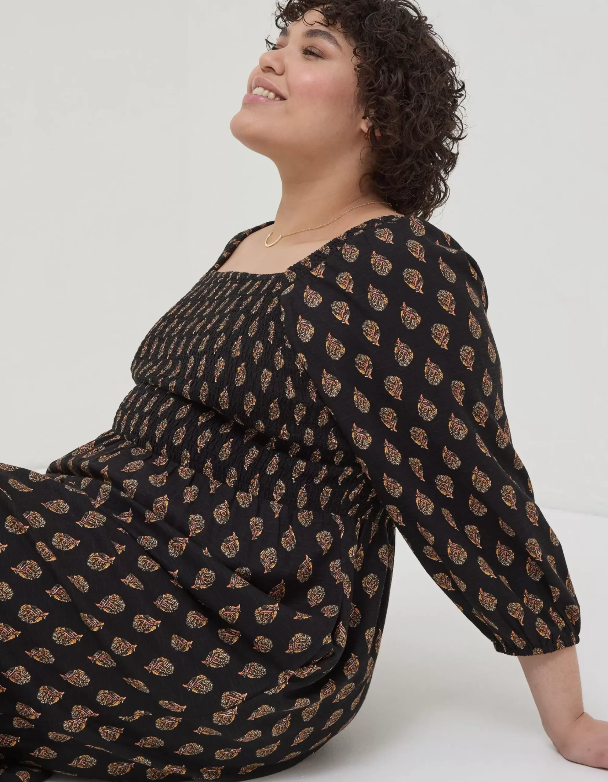 Women FatFace Dresses|Adele Woodblock Midi Dress