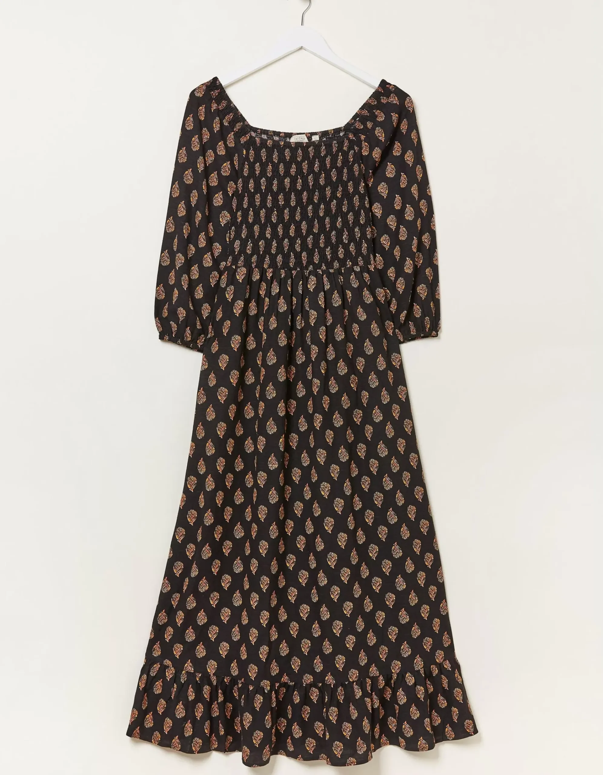 Women FatFace Dresses|Adele Woodblock Midi Dress