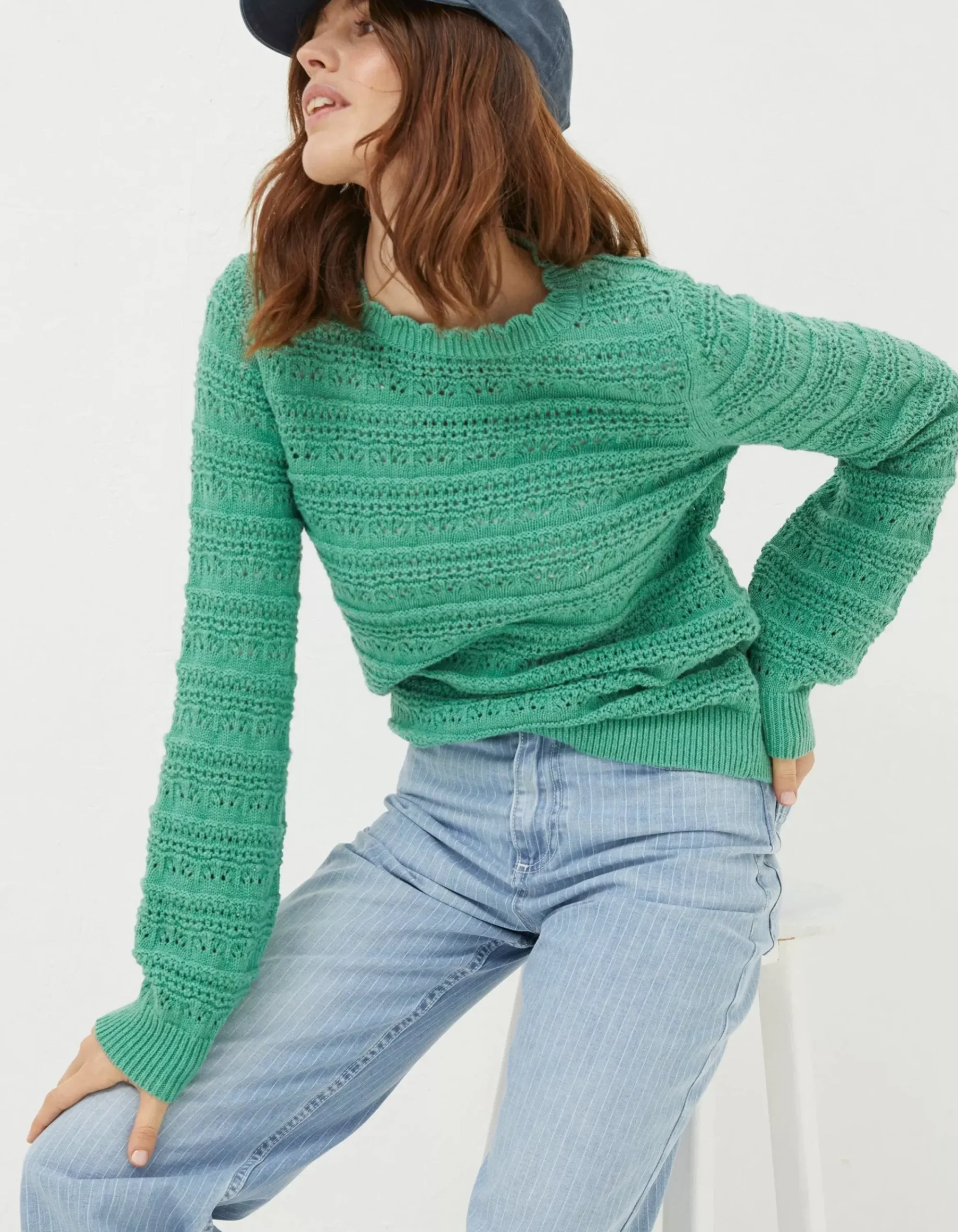 Women FatFace Knitwear|Adrinenna Crew Neck Jumper