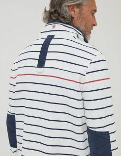 Men FatFace Sweatshirts & Hoodies|Airlie Breton Pop Stripe Sweatshirt